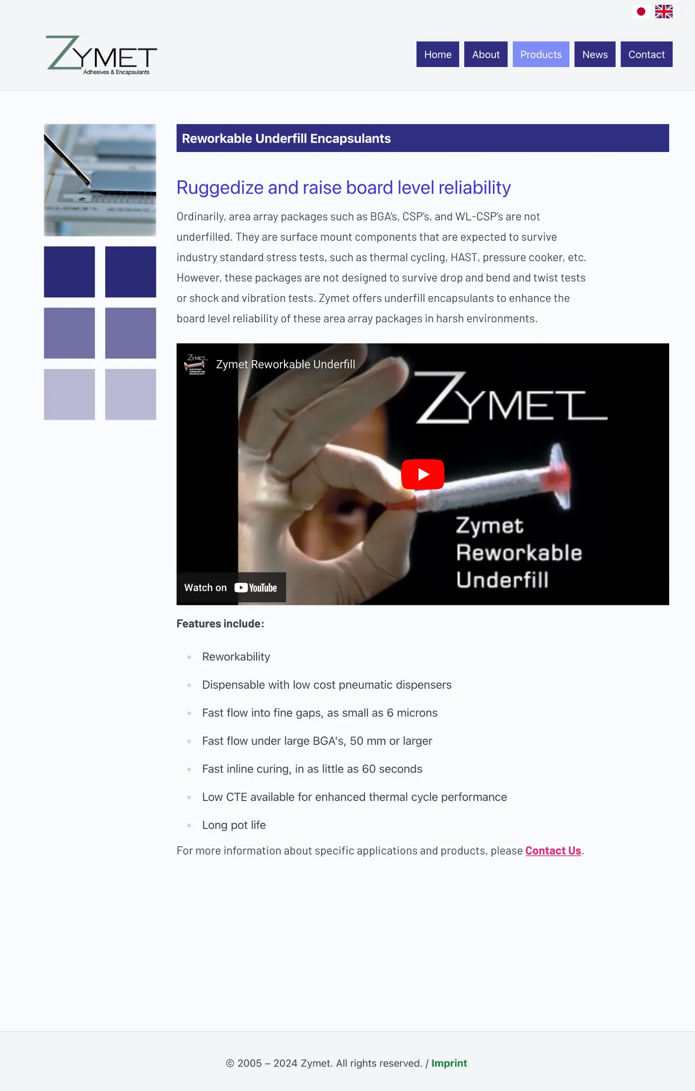 Product page